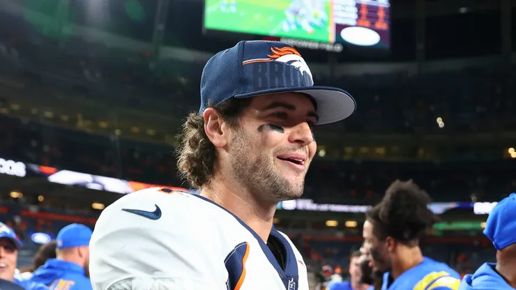 Jarrett Stidham at Empower Field At Mile High.