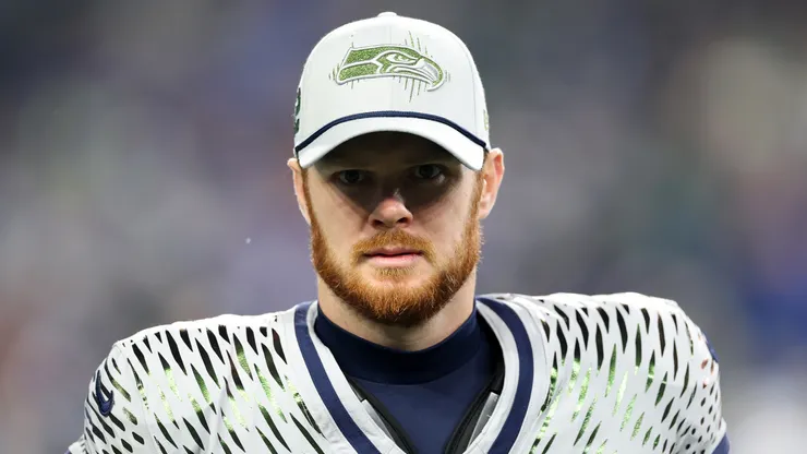 Sam Darnold at Lumen Field in Seattle, Washington.