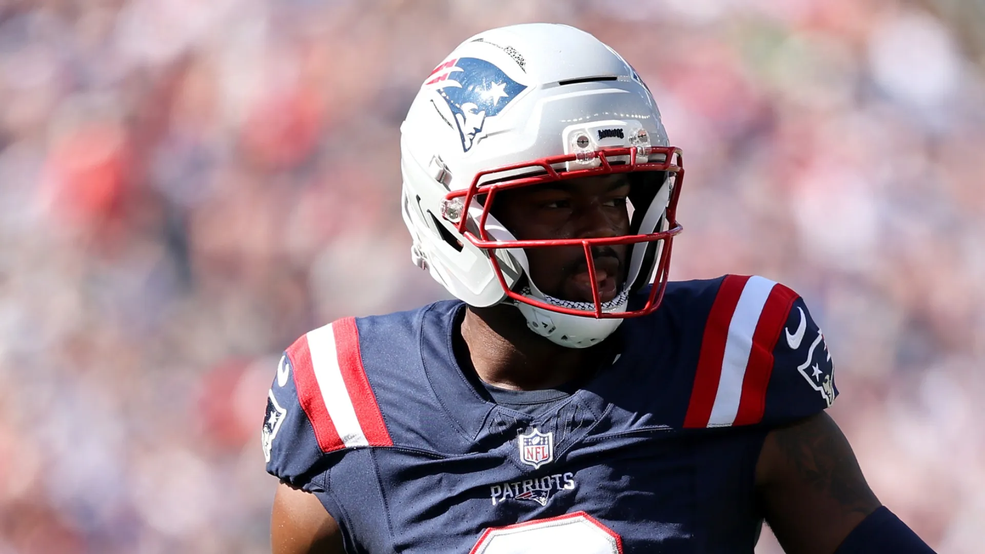 Kayshon Boutte of the New England Patriots