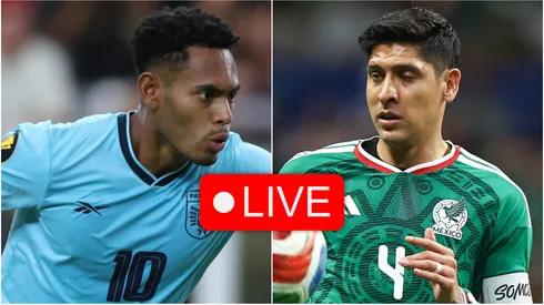 Ismael Díaz #10 of Panama and Edson Alvarez #4 of Mexico.