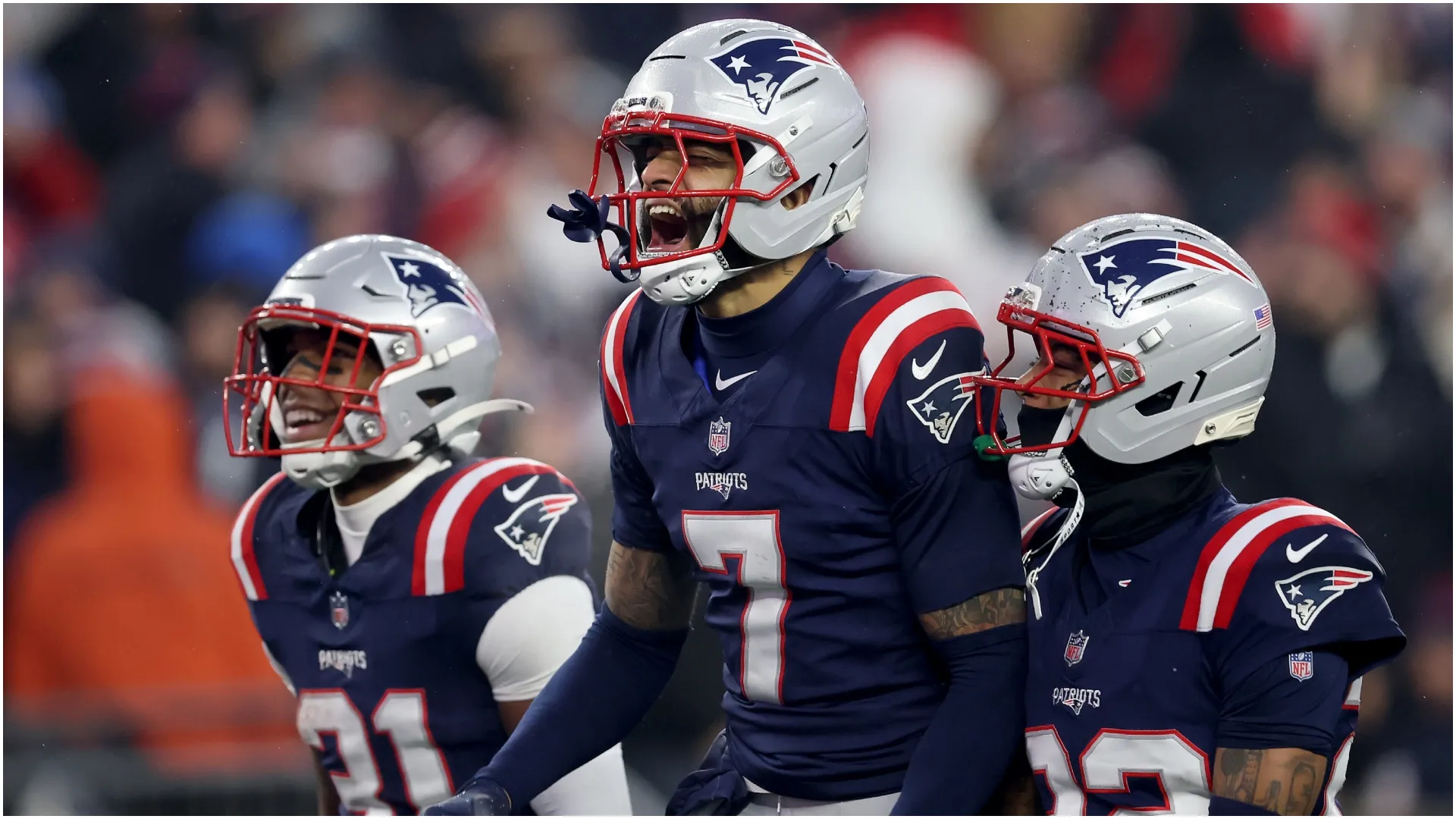 Carlton Davis III of the New England Patriots – Elsa/Getty Images