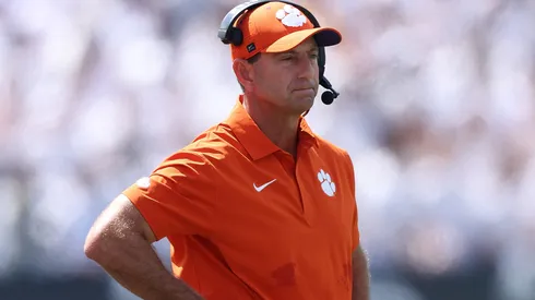 Head coach Dabo Swinney of the Clemson Tigers
