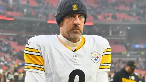 Aaron Rodgers #8 of the Pittsburgh Steelers.