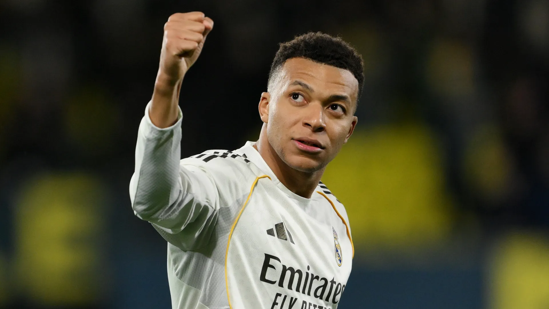 Kylian Mbappe celebrates a goal