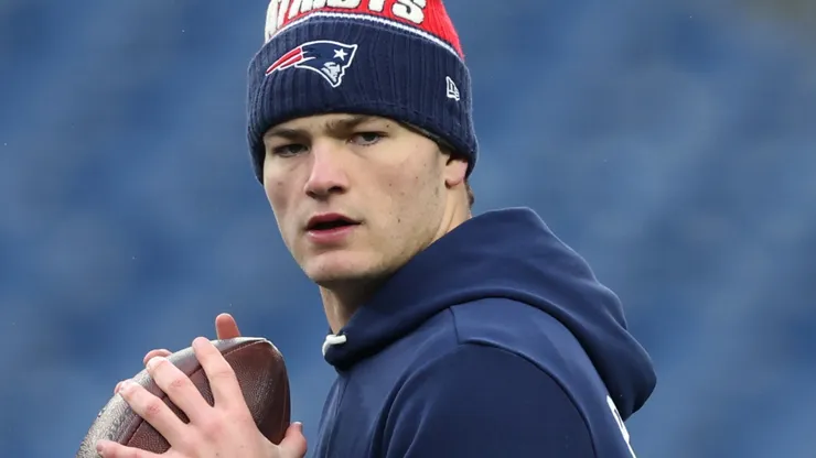 Drake Maye #10 of the New England Patriots.
