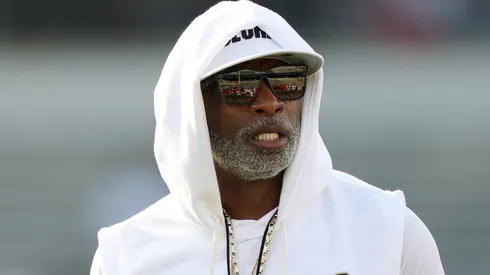 Head coach Deion Sanders of the Colorado Buffaloes.
