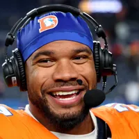 Why is JK Dobbins not playing today for Denver Broncos vs New England Patriots in 2026 AFC Championship Game?