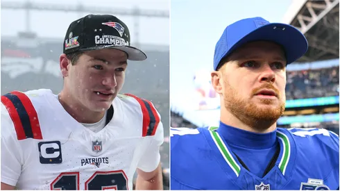 Drake Maye (left) and Sam Darnold (right)