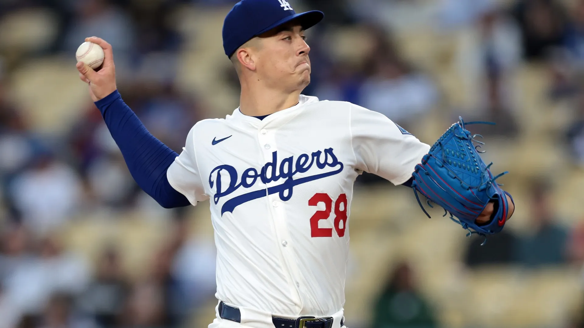 Bobby Miller pitching