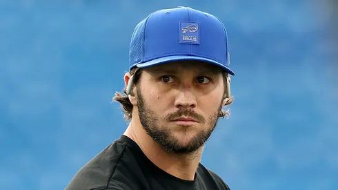 Josh Allen at Highmark Stadium in Orchard Park, New York.