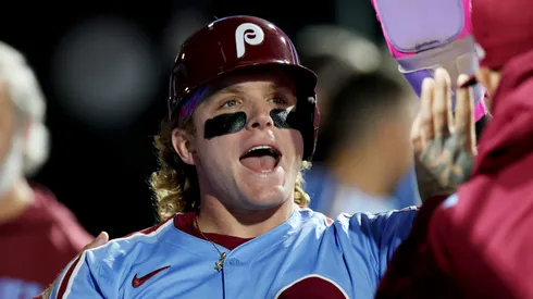 Harrison Bader at Citizens Bank Park in Philadelphia, Pennsylvania.