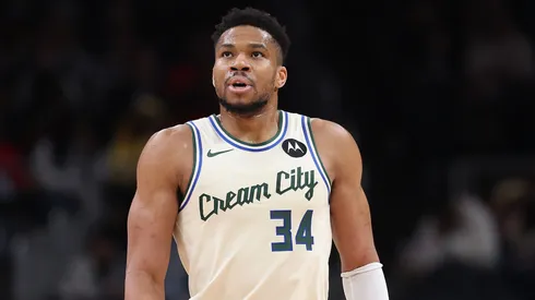 Giannis Antetokounmpo of the Milwaukee Bucks.