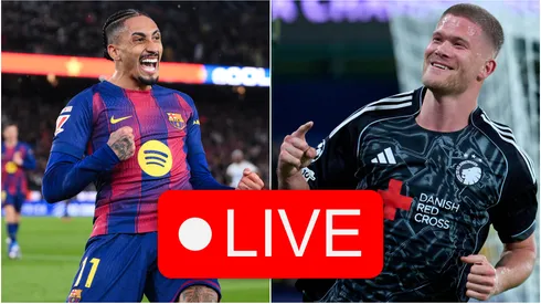 Raphinha (L) Andres Cornelius (R).
