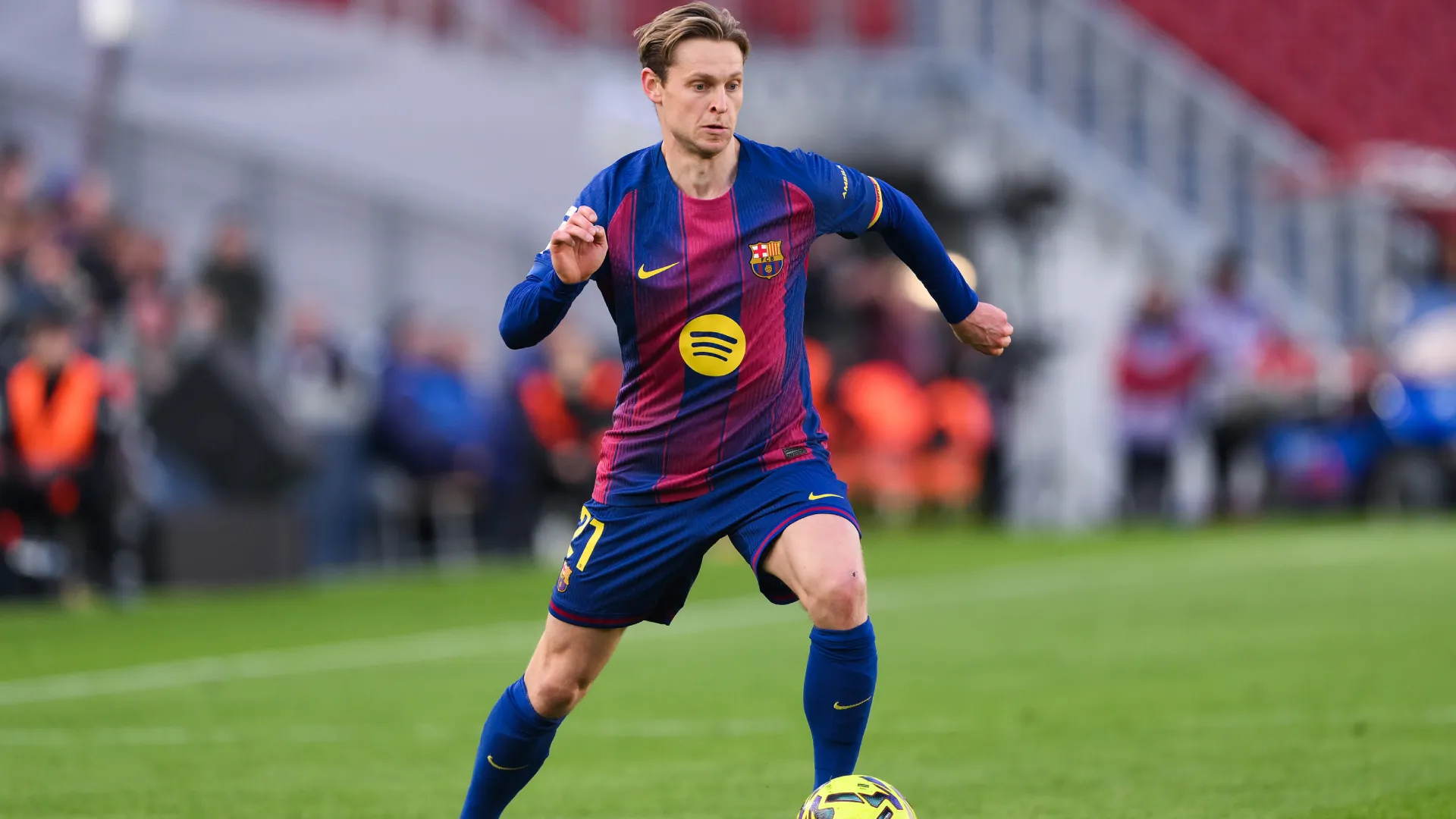 Frenkie de Jong in action against Real Oviedo. (Getty Images)