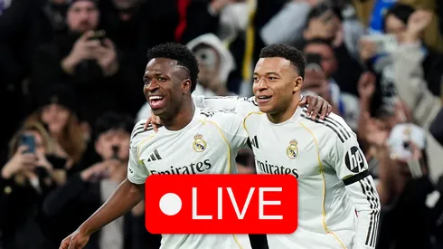 Kylian Mbappe and Vinicius Jr of Real Madrid.