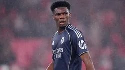 Aurelien Tchouameni of Real Madrid looks on during the UEFA Champions League.