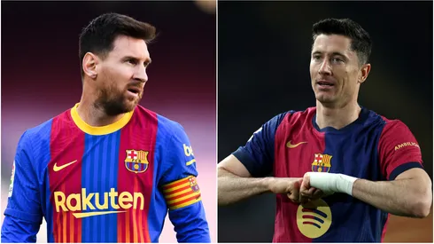 Lionel Messi and Robert Lewandowski.
