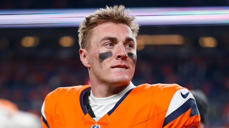 Quarterback Bo Nix of the Broncos