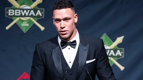 Aaron Judge, American League MVP Award Winner gives acceptance speech.