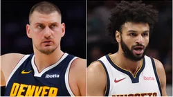 Nikola Jokic and Jamal Murray of Denver Nuggets.