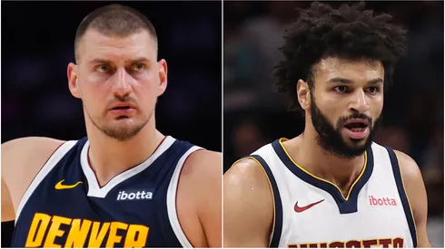 Nikola Jokic and Jamal Murray of Denver Nuggets.