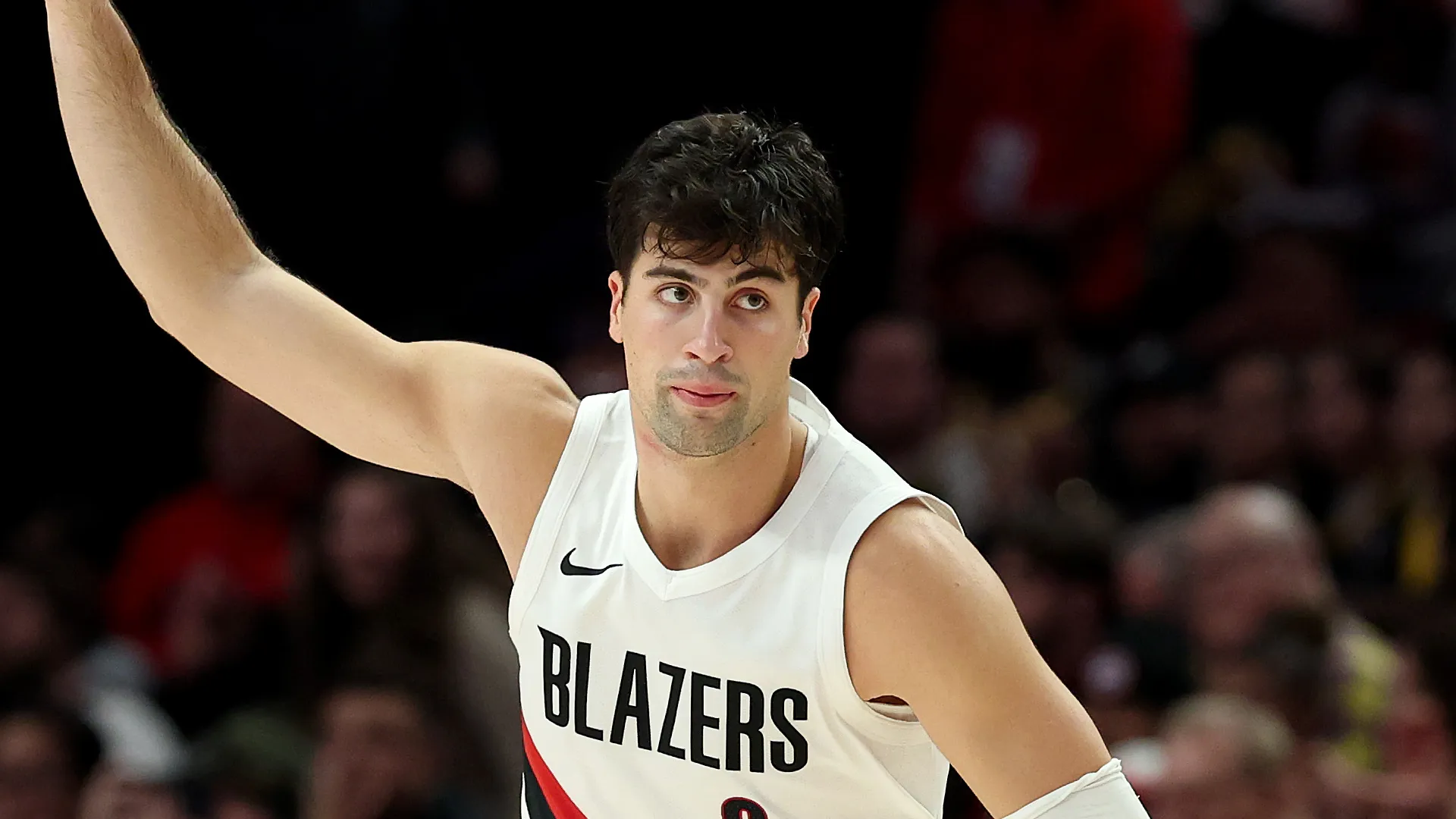 Deni Avdija #8 of the Portland Trail Blazers.