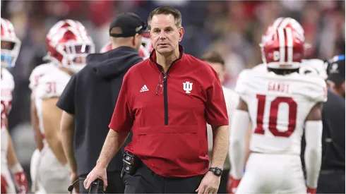Head coach Curt Cignetti of the Indiana Hoosiers