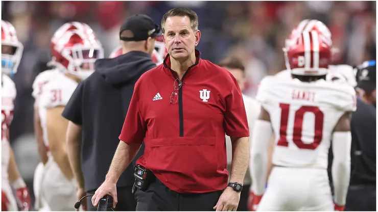 Head coach Curt Cignetti of the Indiana Hoosiers
