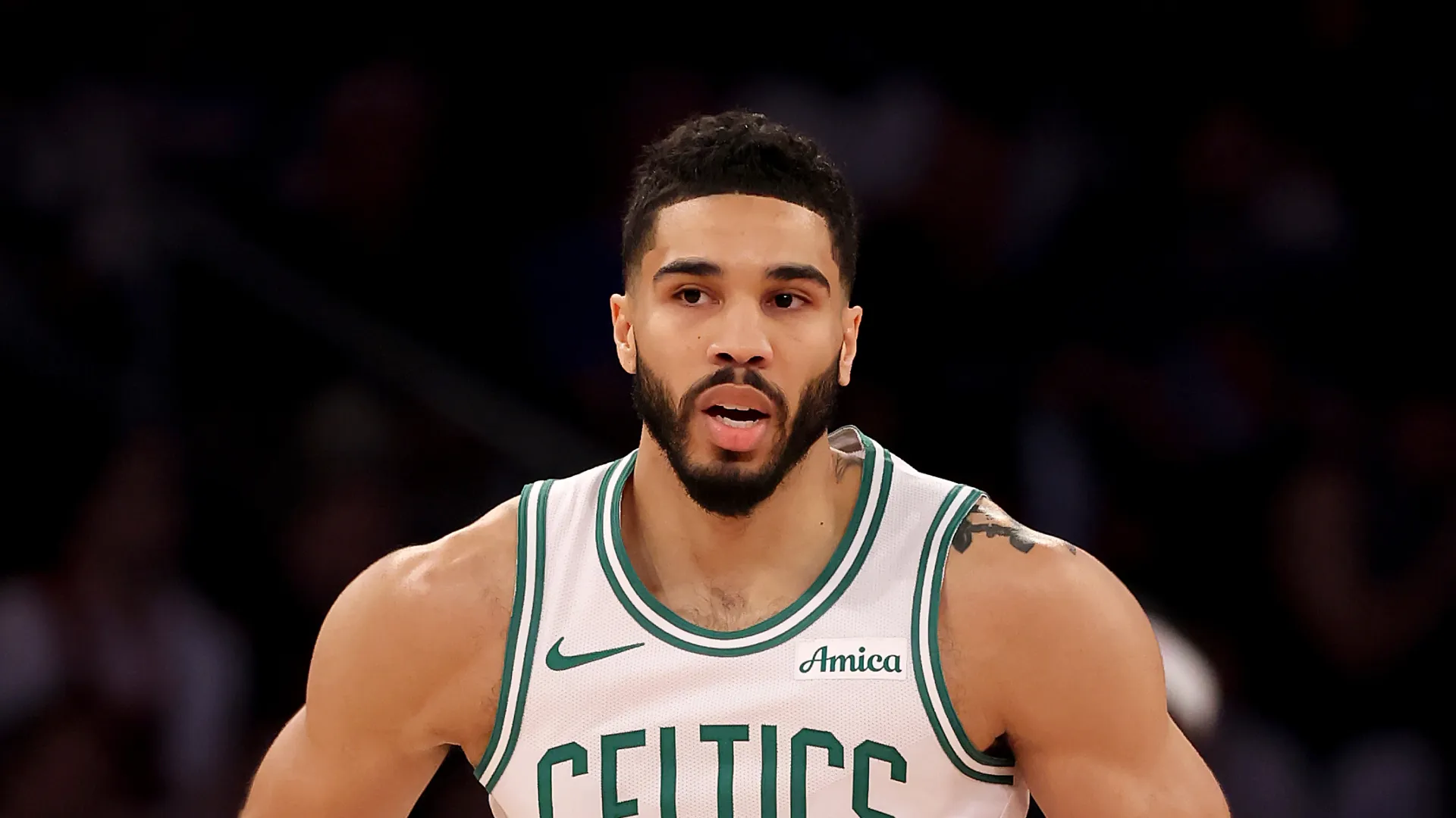 Jayson Tatum #0 of the Boston Celtics.