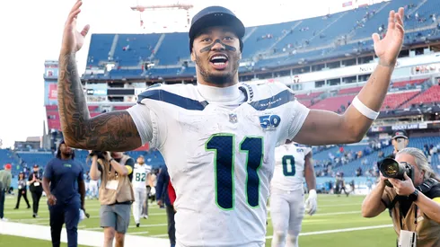 Jaxon Smith-Njigba #11 of the Seattle Seahawks