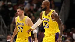 LeBron James and Luka Doncic of the Los Angeles Lakers.