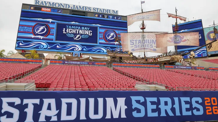 The 2026 NHL Stadium Series is held at Raymond James Stadium