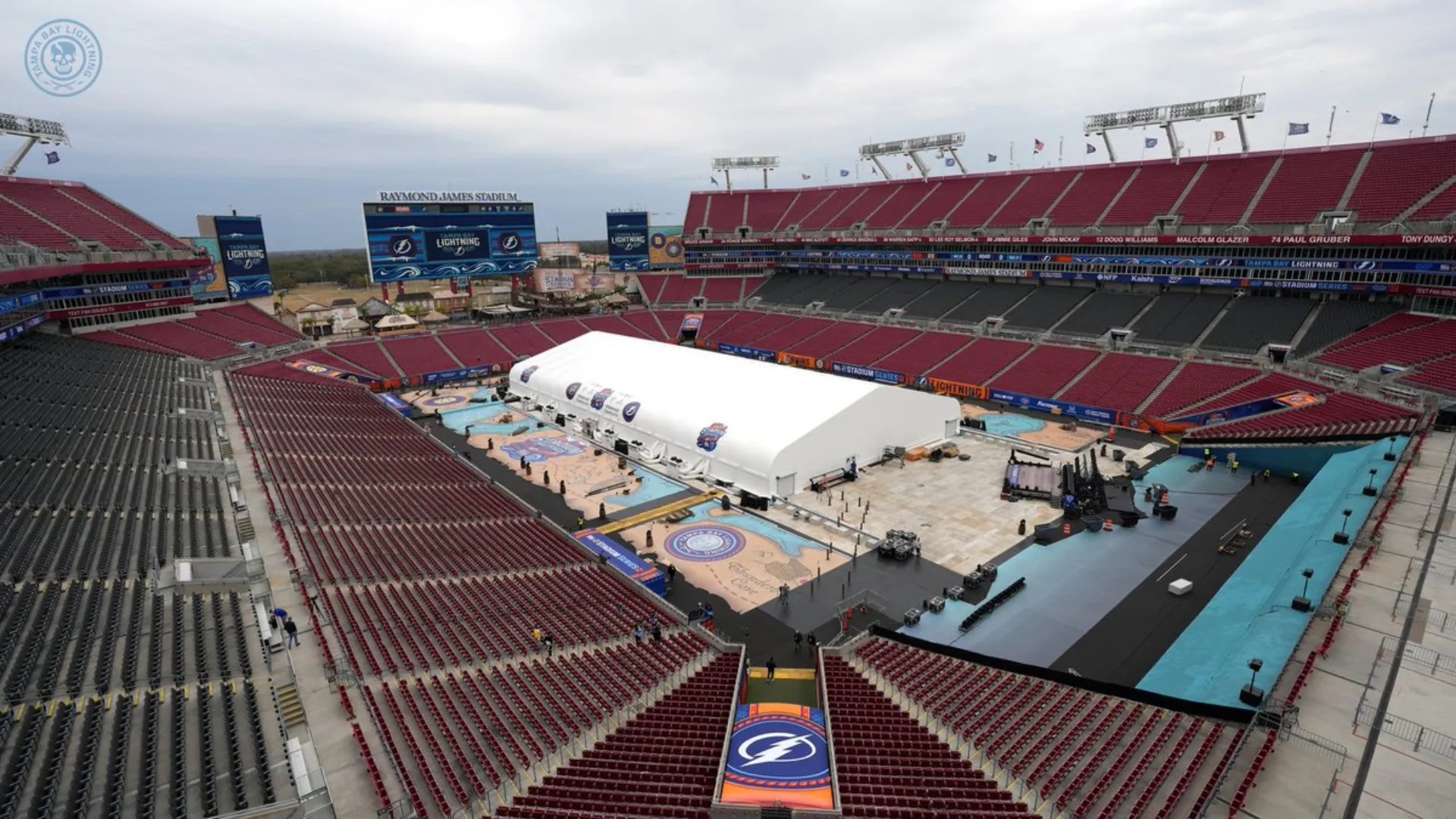 General view of Raymond James Stadium ahead of Stadium Series