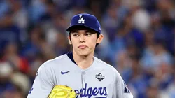 Roki Sasaki at Rogers Center in Toronto, Ontario.