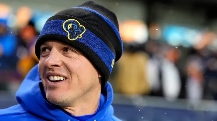 Offensive coordinator Mike LaFleur of the Los Angeles Rams