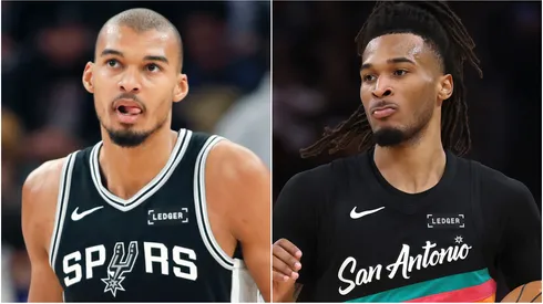 Victor Wembanyama and Stephon Castle of San Antonio Spurs.