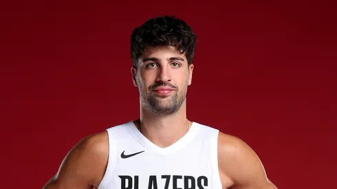 Deni Avdija #8 of the Portland Trail Blazers.