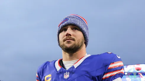 Josh Allen at Highmark Stadium in Orchard Park, New York.