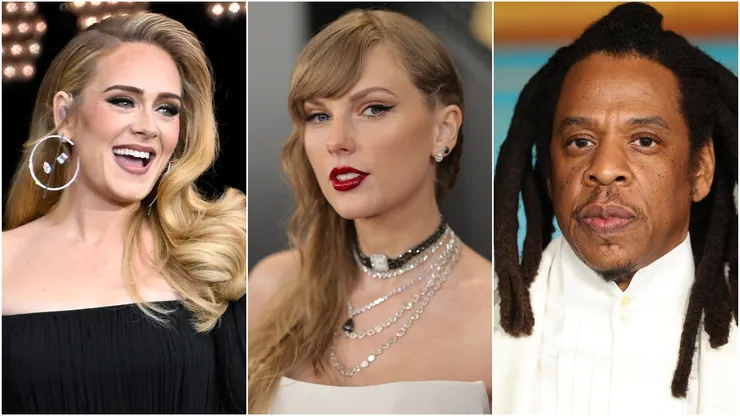 Adele, Taylor Swift and Jay-Z