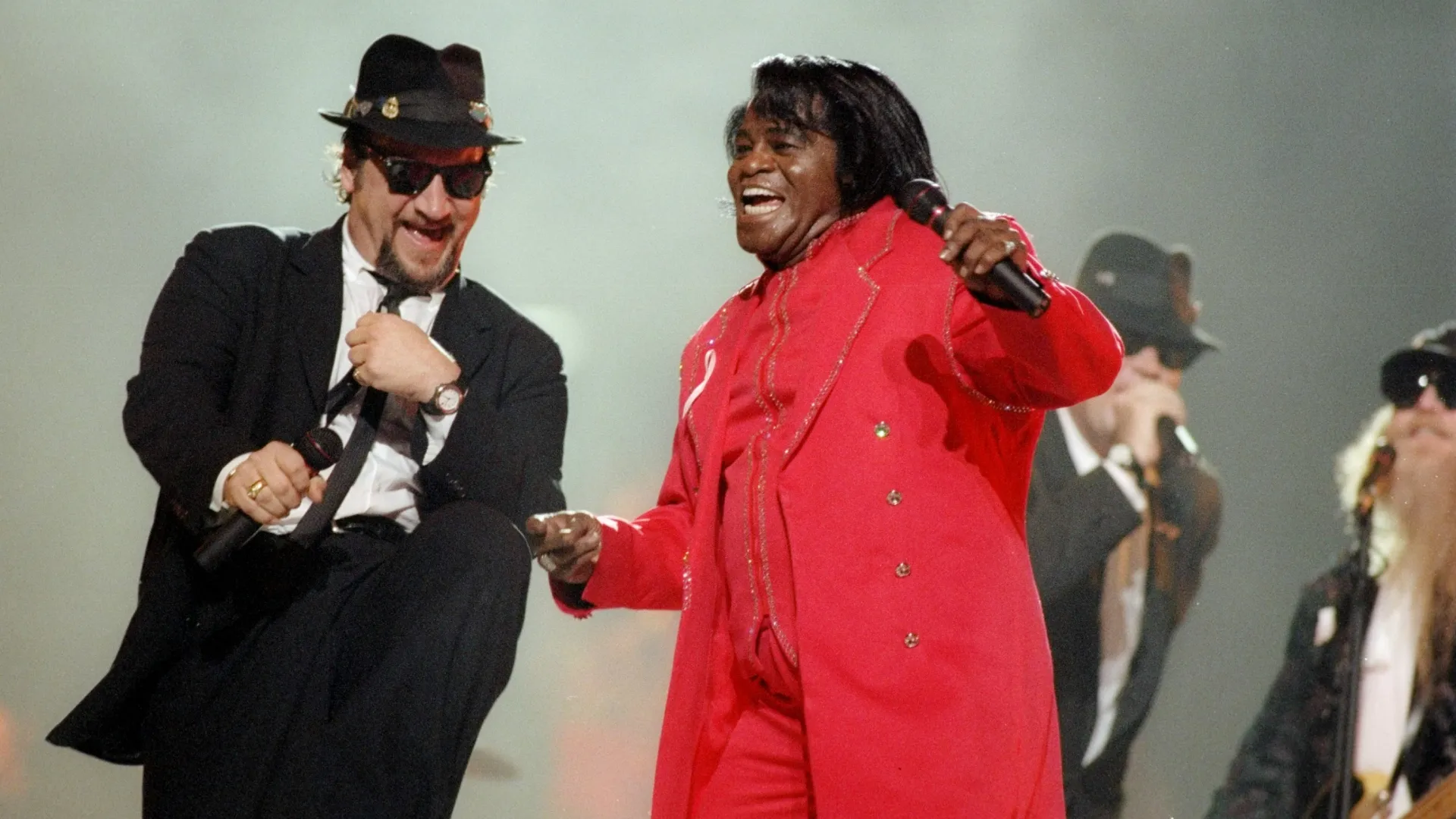 James Belushi and James Brown (Source: Getty Images)
