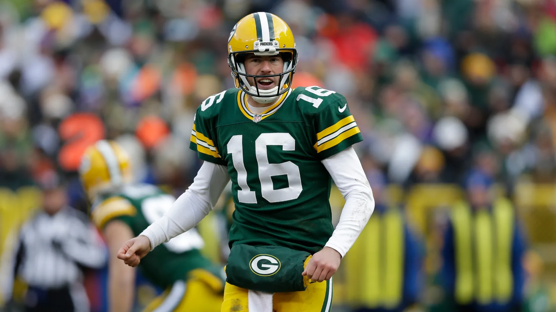 Scott Tolzien playing for the Packers