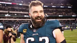 Jason Kelce #62 of the Philadelphia Eagles in 2023.