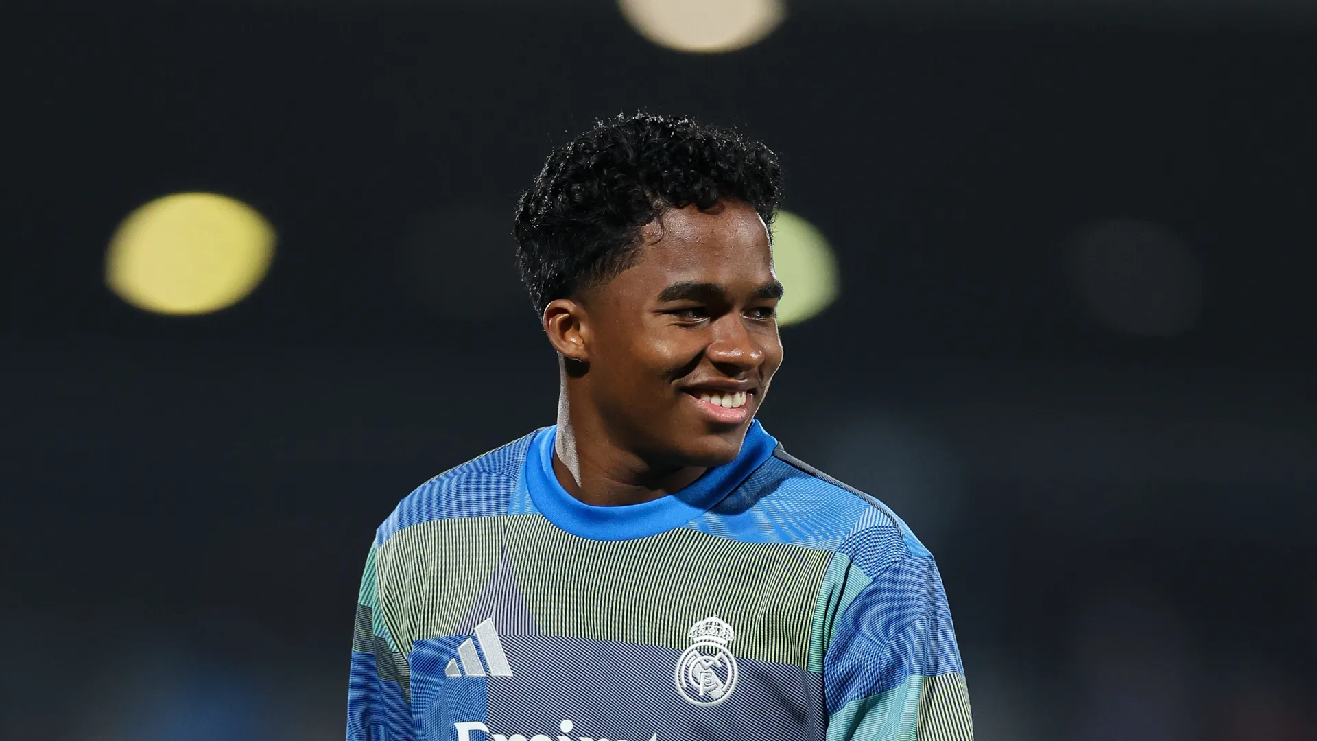 Endrick during a training session with Real Madrid.