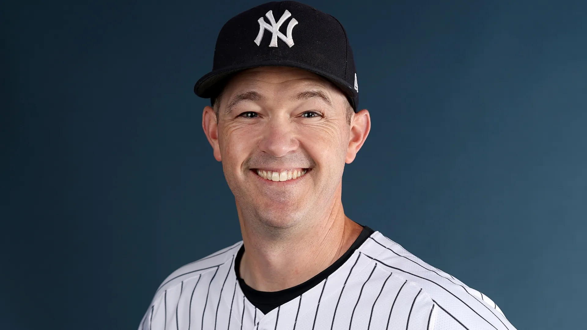 Matt Blake #77 of the Yankees poses for a portrait during the Photo Day. Elsa/Getty Images)