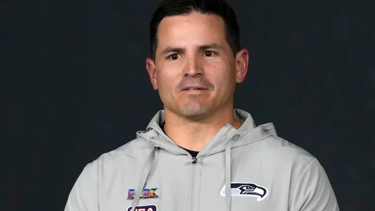 Head coach Mike MacDonald of the Seattle Seahawks.