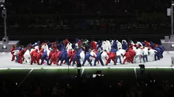 Kendrick Lamar performs onstage during Apple Music Super Bowl LIX Halftime Show in 2025.