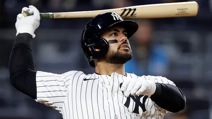 Jasson Dominguez #24 of the Yankees.
