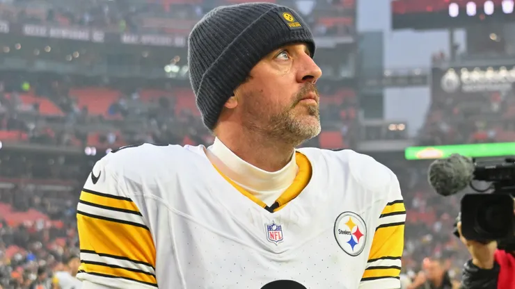 Aaron Rodgers #8 of the Pittsburgh Steelers.