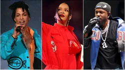 Prince, Rihanna and Kendrick Lamar