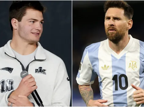Patriots QB Drake Maye declares himself a fan of Messi and three more soccer stars ahead of Super Bowl LX
